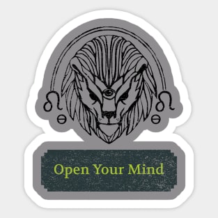 Open Your Mind Sticker